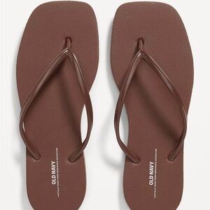 Old Navy Women's Square toe flip flops